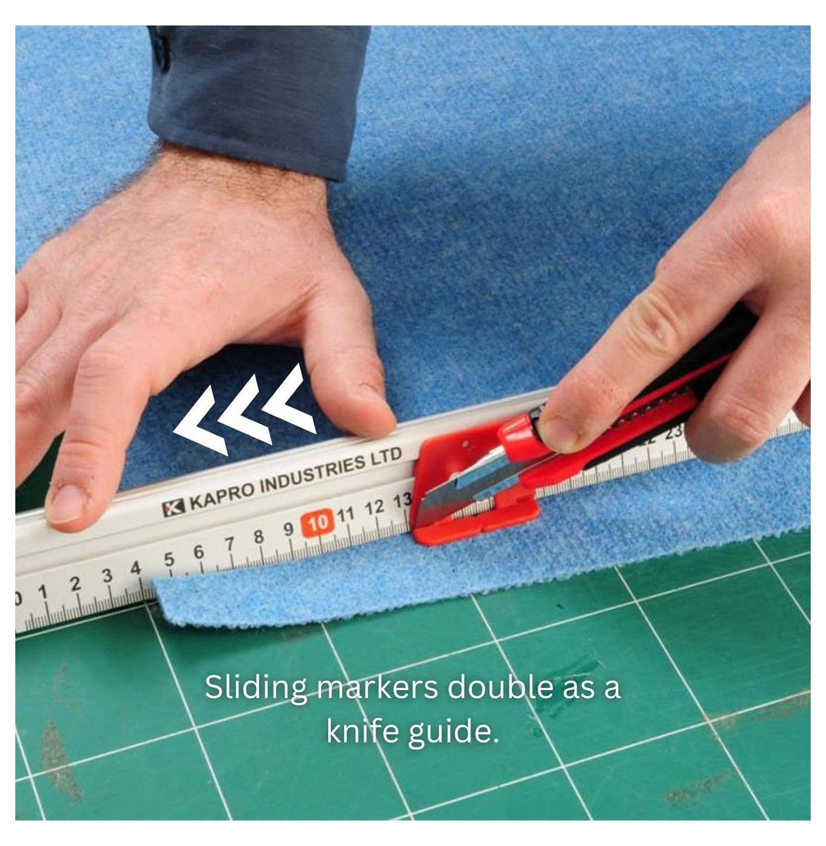 313 Measure Mate - Ultimate Home-Improvement Tool - With Level and Ruler - Features Sliding Markers and Knife - Includes Nail Gripper and Drill Bit Gauge - 12 Inch