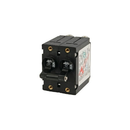 - New A-series Double Pole Ac/dc Circuit Breaker blue Sea Systems 7241 50A Black