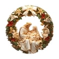 thumbnail image 1 of Adorno Navideño para Belén, Adorno Colgante para de Navidad, Decoración Coleccionable para Interiores Y Exteriores, Decoración de Puertas para E, 1 of 8