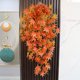 thumbnail image 1 of Árbol de Hojas de Arce de Acción de Gracias, Simulación de Decoración Colgante de Pared de Plantas Verdes, Simulación de Hoja de Arce de 5 Puntas, Colgante de Pared de Ratán, 1 of 6