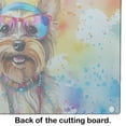 thumbnail image 5 of Yorkshire Terrier Hippie Dawg Glass Cutting Board Large 12 in x 15 in, 5 of 5