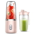 thumbnail image 1 of Portable Blender 6 Blade Wireless Fruit Squeezer with Drinking Cup Pink, 1 of 1