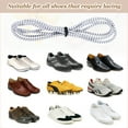 thumbnail image 3 of Uxcell 2 Count Elastic Shoe Laces, No Tie Shoelaces Reflective Dot White, 3 of 6