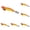 A-5Pcs, variant on 4.5 Inch Fishing Tackle Luminous Lipless Crankbait, Lifelike Vibrations Sinking Lure for Black Bass Walleye Pike Salmon, Topwater Lures and Crankbaits with Glow-in-the-Dark Finish for Night Fishing
