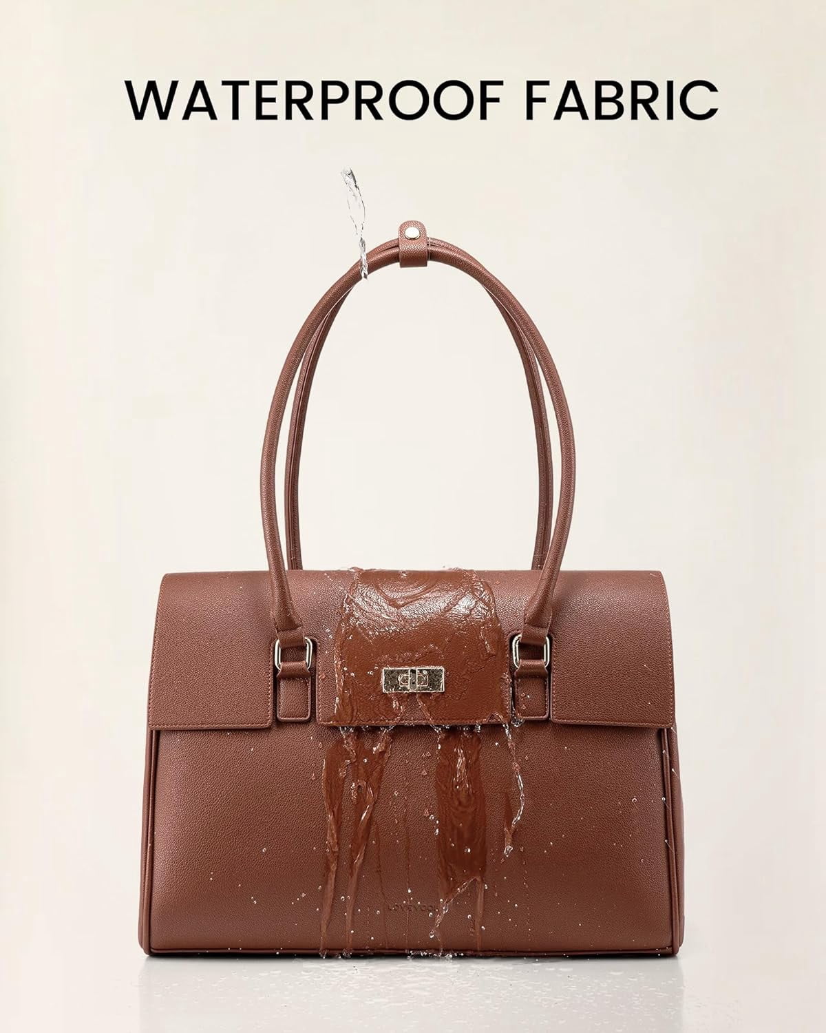 LOVEVOOK Laptop Bag for Women Work Tote 15.6 Inch Briefcase Messenger Bag Waterproof for Business Office Dating