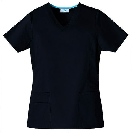 Women's Premium Collection Stretch Mock Wrap Scrub Top