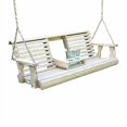 thumbnail image 1 of Porchgate Amish Heavy Duty 800 Lb Rollback Console Treated Porch Swing With Hanging Chains (Unfinished), 1 of 4