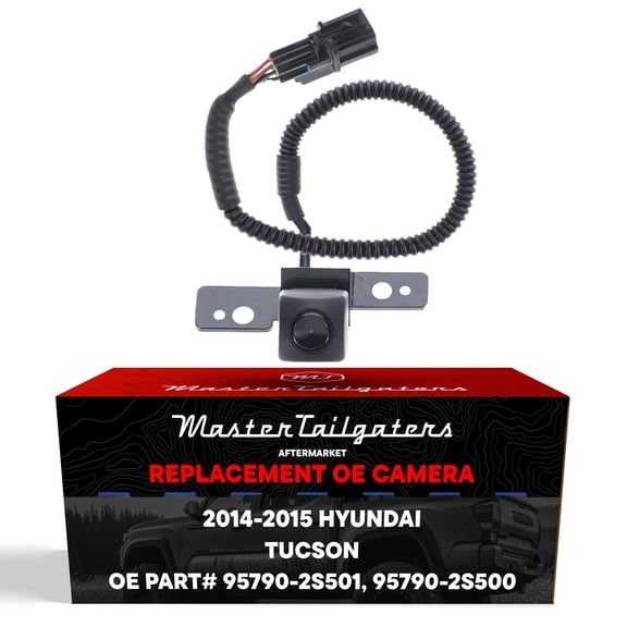 Master Tailgaters Replacement for Hyundai Tucson w/Navigation System (2014-2015) Backup Camera OE Part # 95790-2S501, 95790-2S500