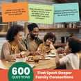 thumbnail image 3 of 600 Conversation Cards for Families – Fun Conversation Starters Card Game for Adults and Families – Road Trip Must Have Travel Game to Get to Know Your Family - Kids Dinner Time, 3 of 8