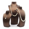 thumbnail image 5 of S SERENABLE Necklace Bust Display Rack Jewelry Pendant Chain Display Holder Womens Neck Jewelry Organizer Stand Holder Rack Gold 17x33.5cm, 5 of 5