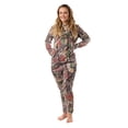 thumbnail image 2 of Treel Coral Fleece Camo Pajama Set, 2X, Purple, 2 of 6