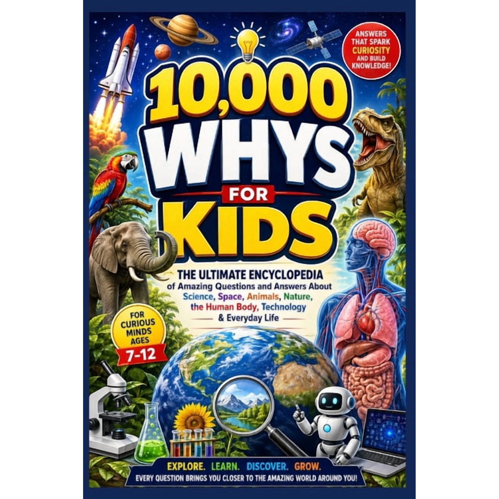 10,000 Why's for Kids 2026: The Ultimate Encyclopedia of Amazing Questions and Answers About Science, Space, Animals, Na, (Paperback)
