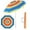 Jaune-Multicolor, variante sur Costway Parasol de Plage pour Patio 6,5 Pi Pare-Soleil Inclinable en Aluminium Sport Portable Sac de Transport