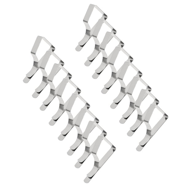 Moyic Prácticos y fáciles de sujetar con clips para manteles que ahorran espacio y un ajuste seguro Prácticos para las abrazaderas de Decoración del hogar plata juego 1: 16 piezas