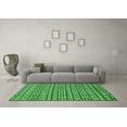 thumbnail image 3 of Ahgly Company Indoor Square Abstract Emerald Green Modern Area Rugs, 6' Square, 3 of 4