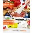 thumbnail image 3 of Cooking Spoon for Nonstick Cookwares, Great for Cooking and Serving Sturdy Matte Silicone, Wood Handle Spoon for Mixing, Scoop, and Scrape, 3 of 6
