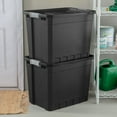 thumbnail image 5 of Sterilite 27 Gal Rugged Industrial Stackable Storage Tote with Lid, 16 Pack, 5 of 11