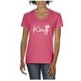 thumbnail image 1 of Artix - Women's T-Shirt V-Neck Short Sleeve, up to Women Size 3XL - King Crown, 1 of 5