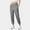 Gray, variant on Olyvenn Women Tapered Joggers Pants with Pocket Casual Yoga High Waist Sweatpants Drawstring Ankle Pant Jogger Sweat Trousers Black S