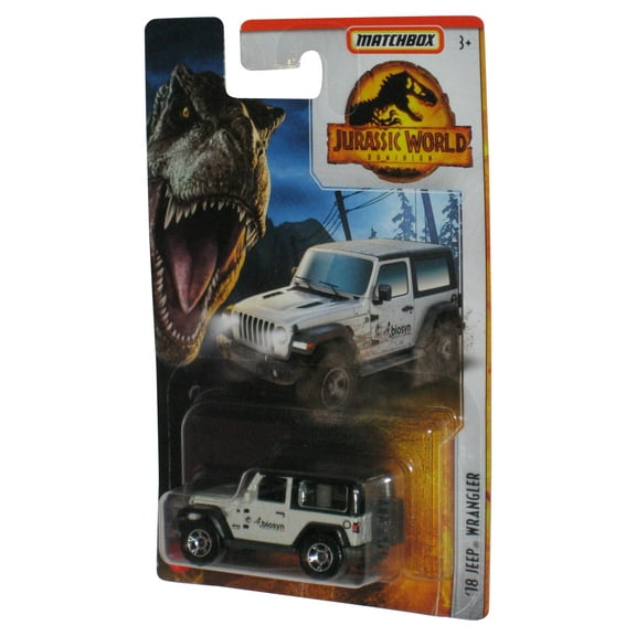 Matchbox Jurassic World Dominion (2022) White '18 Jeep Wrangler Toy Car