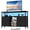 Black, variant on EDX 4 Fabric Drawers for 43‑inch TV, TV Stand with Power Outlets & LED Lights, Entertainment Center for Living Room & Bedroom, White