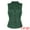 Green, variant on DARING DIVA Women's U Neck Jacquard Single Breasted Floral Gothic Waistcoat L Khaki