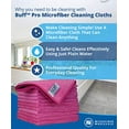 thumbnail image 6 of 12" x 12" Buff Pro Multi-Surface Microfiber Cleaning Cloths | Pink - 12 Pack | Premium Microfiber Towels for Cleaning Glass, Kitchens, Bathrooms, Automotive, 6 of 8
