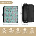 thumbnail image 4 of Hair Tool Organizer Bag with Heat Resistant Mat Removable Travel Storage Case for Hot Air Brushes Curling Irons Unicorns Riding in Cars, 4 of 8