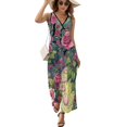 thumbnail image 1 of Rose Vestido Sin Mangas Para Mujer, Traje De, Ropa De Cumpleaños, Verano, 1 of 5