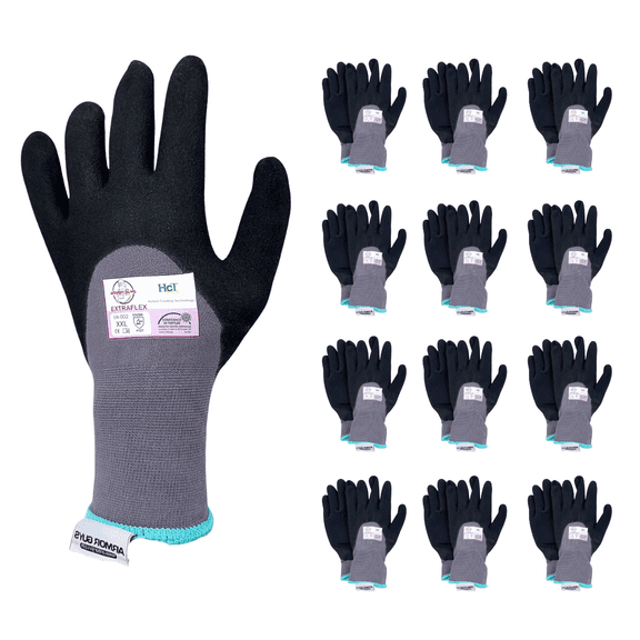 Armor Guys 04-002 ExtraFlex HCT MicroFoam Nitrile Knuckle Coated Gloves - 2X Size - 12 Pair Pack