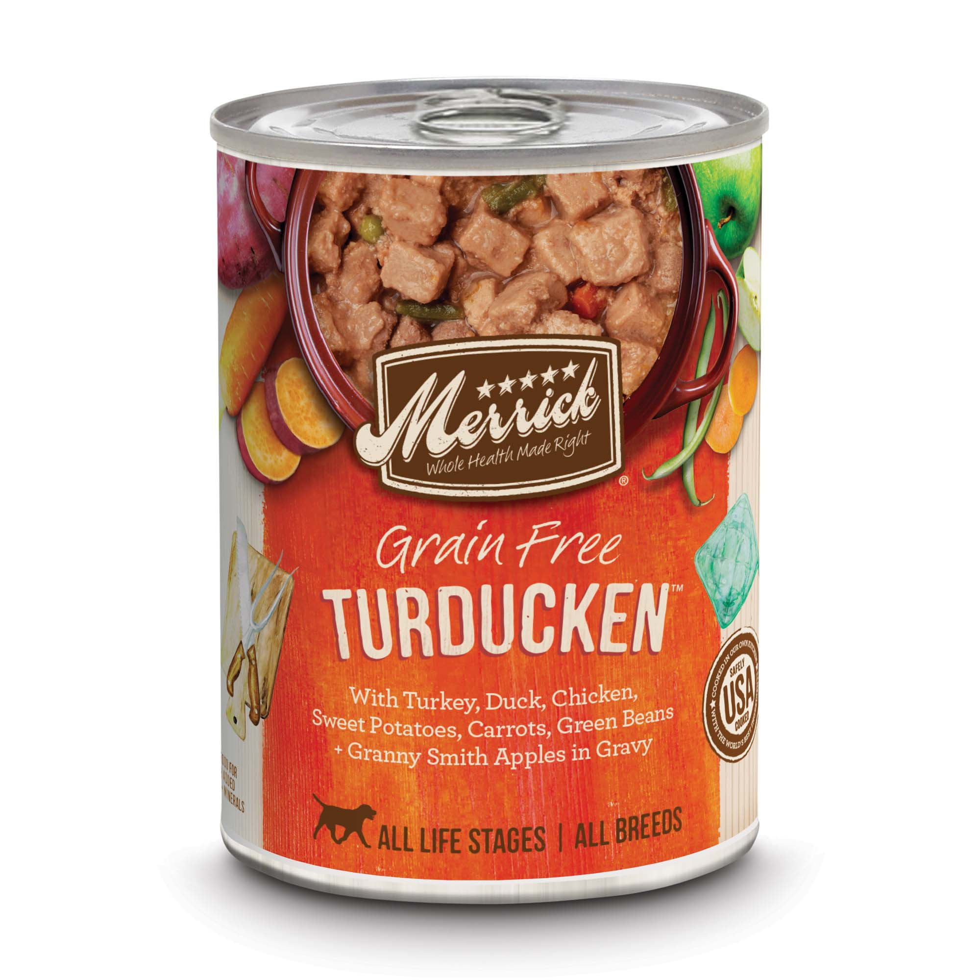Merrick Grain Free Turducken Wet Dog Food, 12.7 oz., Case of 12