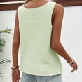 thumbnail image 4 of Cilsoka Women Summer Tank Tops Round Neck Sleeveless Front Pleated Button Down Tunic Casual Outfit 2026 Basic Loose Shirts, 4 of 7