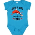 thumbnail image 3 of Inktastic Just a Girl Who Loves Koi Fish Girls Baby Bodysuit, 3 of 5