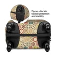 thumbnail image 4 of Balery Luggage Cover Retro Geometry Print Suitcase Covers for Luggage Elastic Washable Suitcase Protector Fits 18-32 Inch Luggage-Medium, 4 of 9