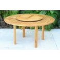 thumbnail image 2 of Amazonia Cairo 5 Pieces Lazy Susan Teak Finish Round Patio Dining Set, 2 of 6
