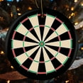 thumbnail image 5 of Ceramics Ornaments Sports Gifts Customized Round Ceramic Ornament Dart Board Design Christmas Tree Decoration Indoor Outdoor Yard Merry Xmas for Family & Friends, 5 of 8