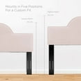thumbnail image 4 of Modway Dawn King/California King Performance Velvet Headboard in Pink, 4 of 6
