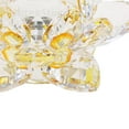 thumbnail image 3 of Rongfmy Crystal Lotus Flower Ornament Home Wedding Table Decor Yellow, 3 of 7