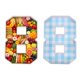 thumbnail image 1 of Bandeja de cartón con número Uxcell, bandeja de servir de número reutilizable con cinta adhesiva de doble cara para decoración de fiesta de revelación de género, cumpleaños y boda, (Número 8, Azul), 1 of 6