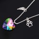 thumbnail image 4 of Collar De Pérdida De Mascotas, Mano De Obra Exquisita, Colgante Conmemorativo Significativo, Decoración De Acero Inoxidable Para Niñas, Suministros Para Mujeres, Collares De Metal Speravity AP006163-00, 4 of 6