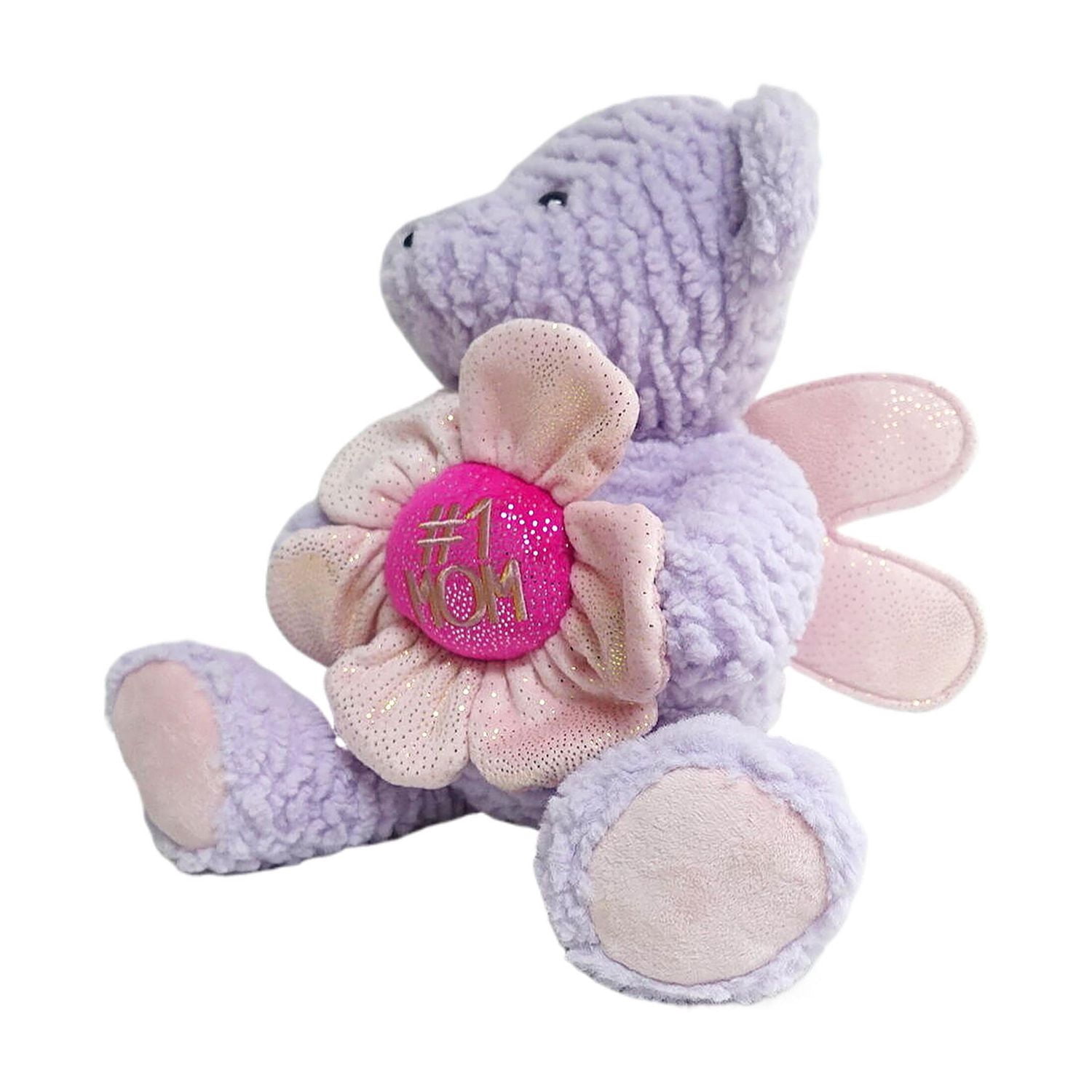 Way To Celebrate Mother's Day Plush Purple  Bear, 12.5inch