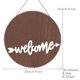 thumbnail image 3 of PVC Welcome Doorplate With Lattice Bow Hanging The Wall Of Home Furnishing, 3 of 7