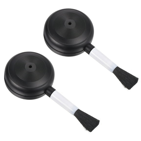 Unique Bargains Air Dust Blower and Soft Brush 2Pack 25mm Keyboard Cleaning Brush  for Laptop Computer Screens Black