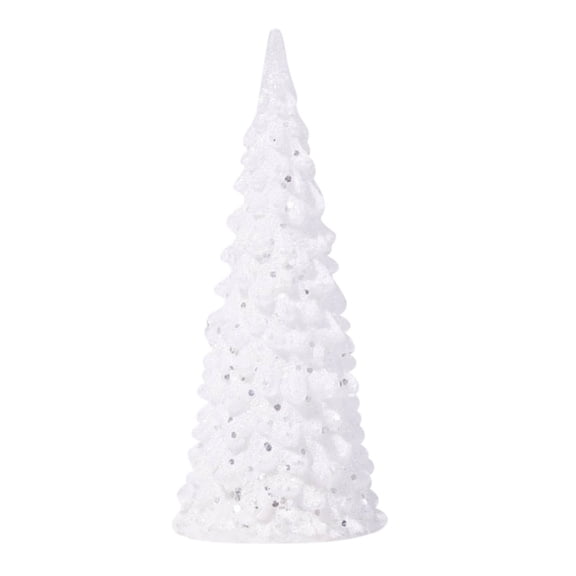 Christmas Home Decor 1 Pack Acrylic Christmas Tree Lamp, Enchanted Light Up 7 Colors Changing Lights, 5 x 2 Inch Mini Christmas Tree with Lights for Room Table Decor （1Pcs）