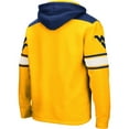 thumbnail image 3 of Men's Colosseum Gold West Virginia Mountaineers 2.0 Lace-Up Pullover Hoodie, 3 of 3