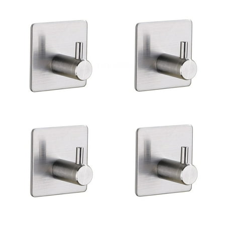 

Bathroom Hook - Bathroom Creative Coat Hook Free Punching Hook Single Hook Stainless Steel 4PCS style 6 style 6