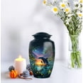 thumbnail image 6 of Butterfly Dophin Urns for Ashes Adult Male/Female - Cremation Burial Urns - Funeral Urn with Secure Lid - Blue Urn for Ashes Adult Male3inch 4pcs Small & 10inch 1pcs Large Size Combo- Pack of 5, 6 of 7