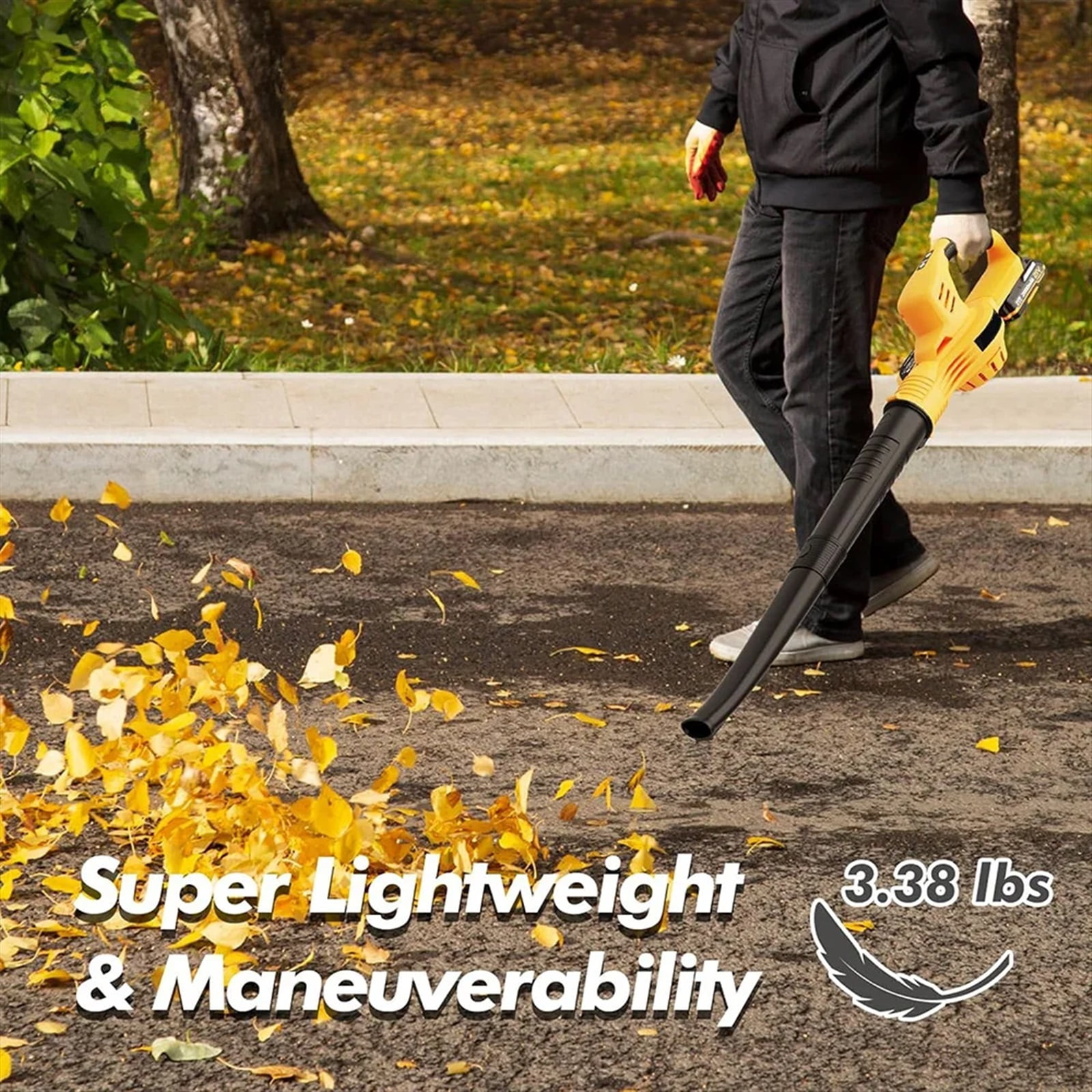 3000W Electric Air Blower Turbo Cordless Vacuum Cleaner For Garden Suction Leaf Dust Collector Power Tool