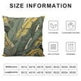 thumbnail image 6 of COMIO  Tropical Palm Leaves Throw Pillow Case Banana Jungle Leaf Seamless Floral Pattern Pillow Cushion Cover Home Sofa Decorative 2pc, 6 of 6