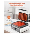 thumbnail image 2 of Commercial Panini Press, 1800W Electric Grill, Stainless Steel Sandwich Maker with Temp Control, 13.5x9.3in Non-Stick Plates for Burgers, Steak, Bacon, 2 of 9